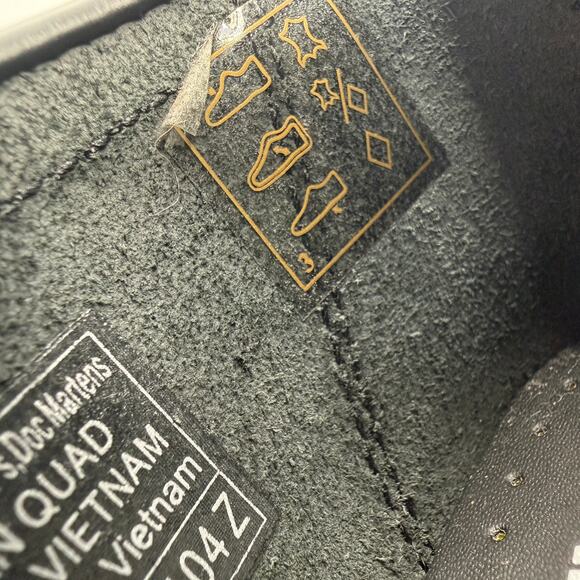 Dr. Martens Unisex Adrian Quad Black Leather Platform Loafers - Size 10 Men's - Picture 3 of 16